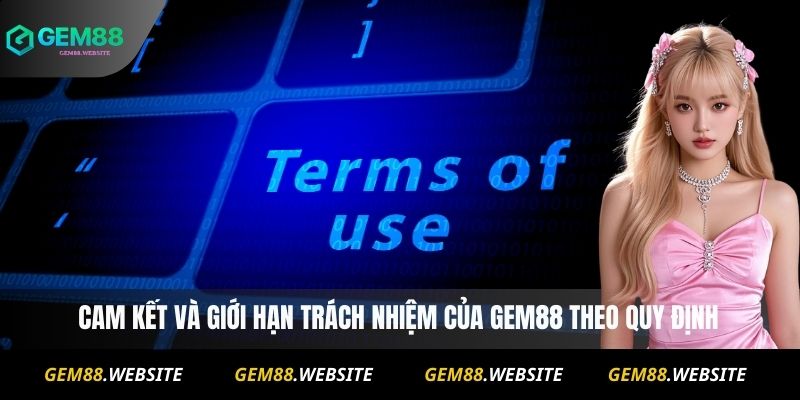 Cam kết và giới hạn trách nhiệm của Gem88 theo quy định